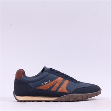 Tommy Bowe Torgal Retro Laced Trainer - Navy Combi